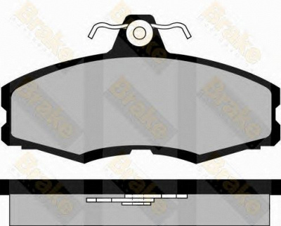 BRAKE ENGINEERING pa341 -  Комплект тормозных колодок, дисковый тормоз